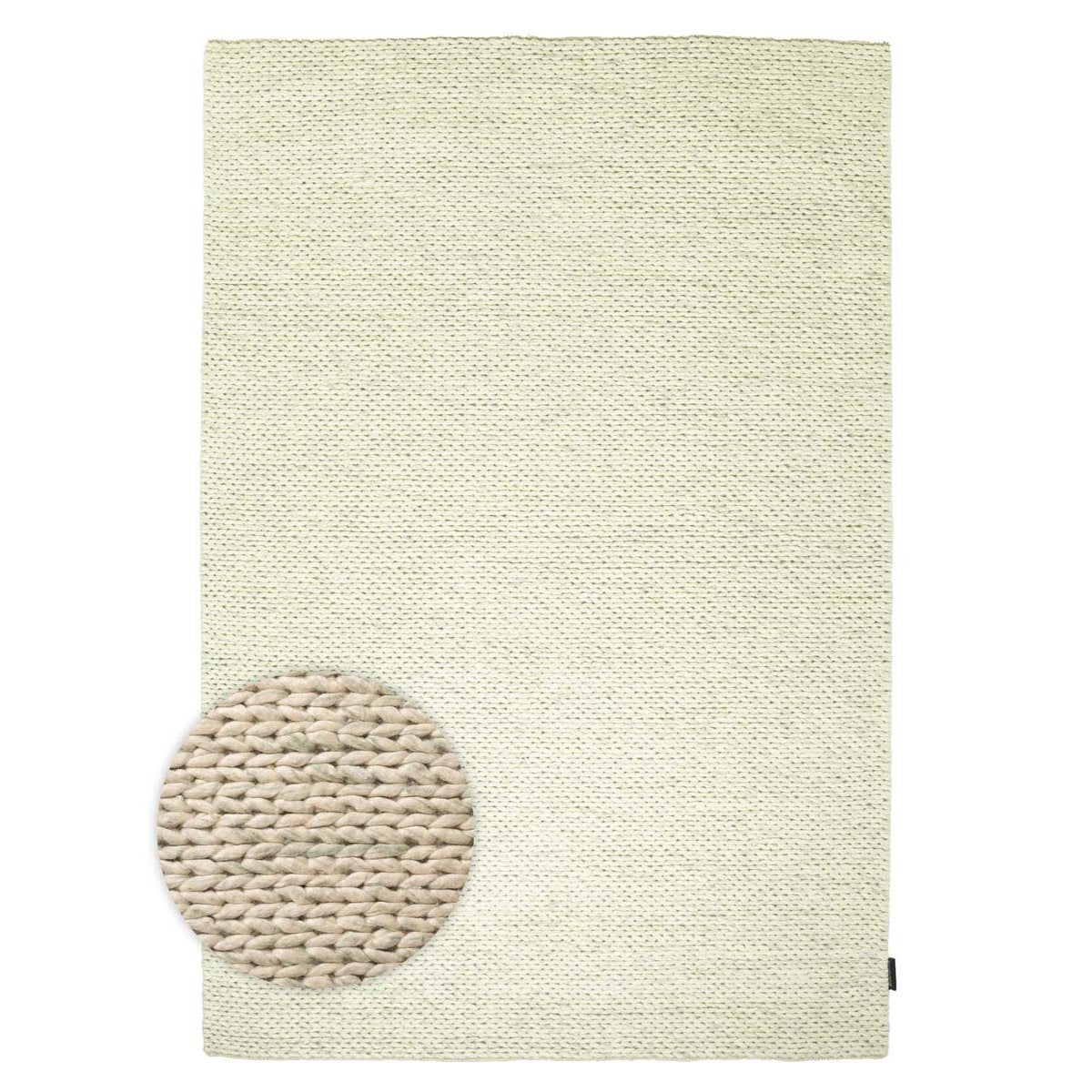 Nordic Weavers Wollen vloerkleed - Hyssing mintgroen - 300x400 cm