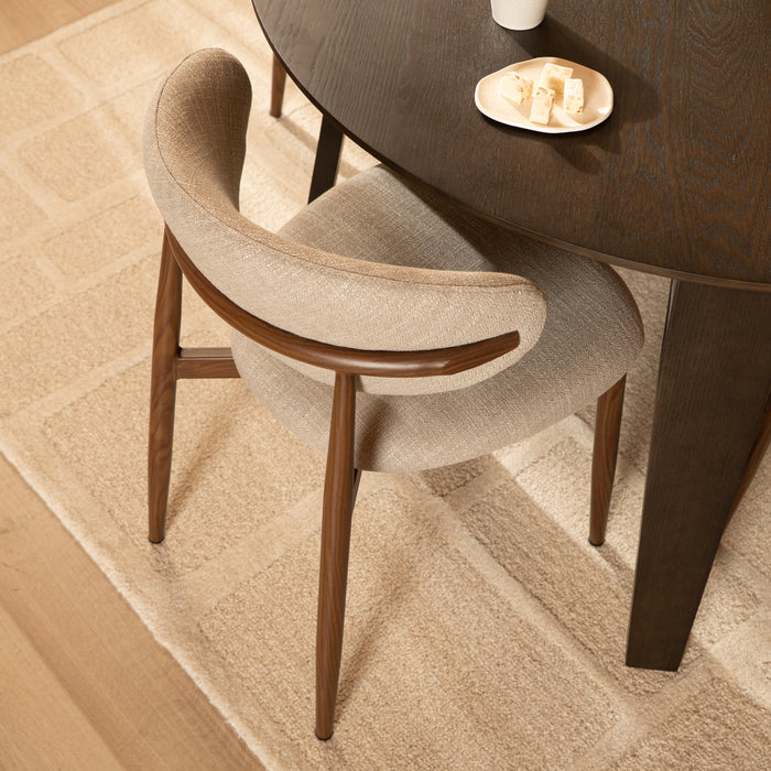 Bronx71 Eetkamerstoel Lara linnen taupe