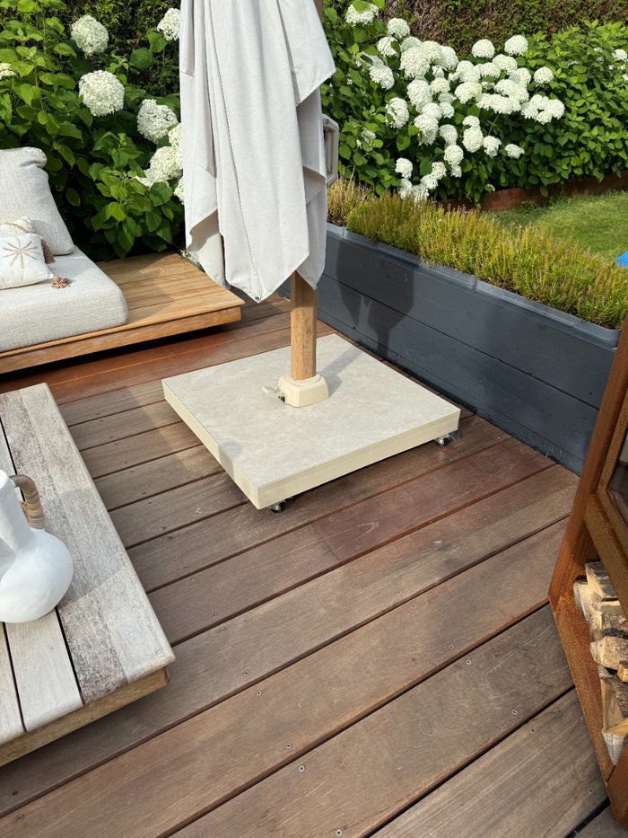 Platinum Ceramica 90 kg - zand - verrijdbare parasolvoet