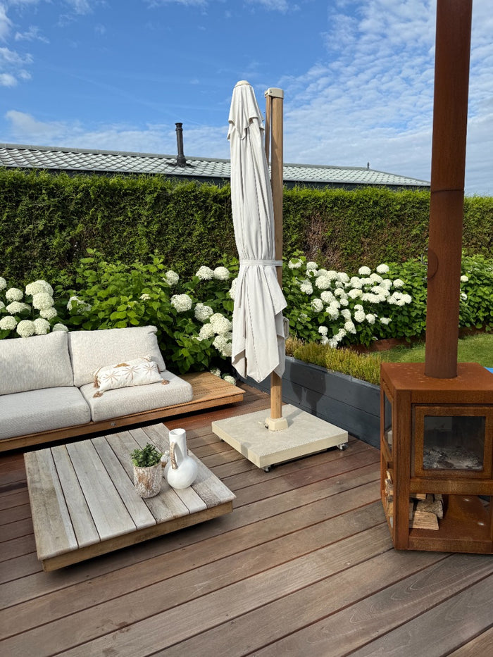 Platinum Ceramica 90 kg - zand - verrijdbare parasolvoet