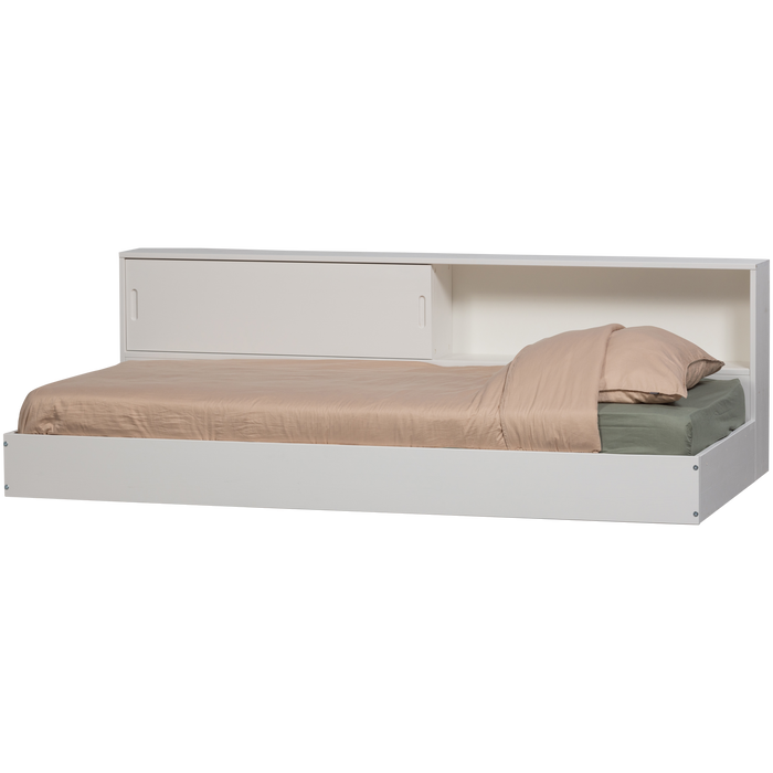 WOOOD Carter Bed - Grenenhout - Wit - 90x200