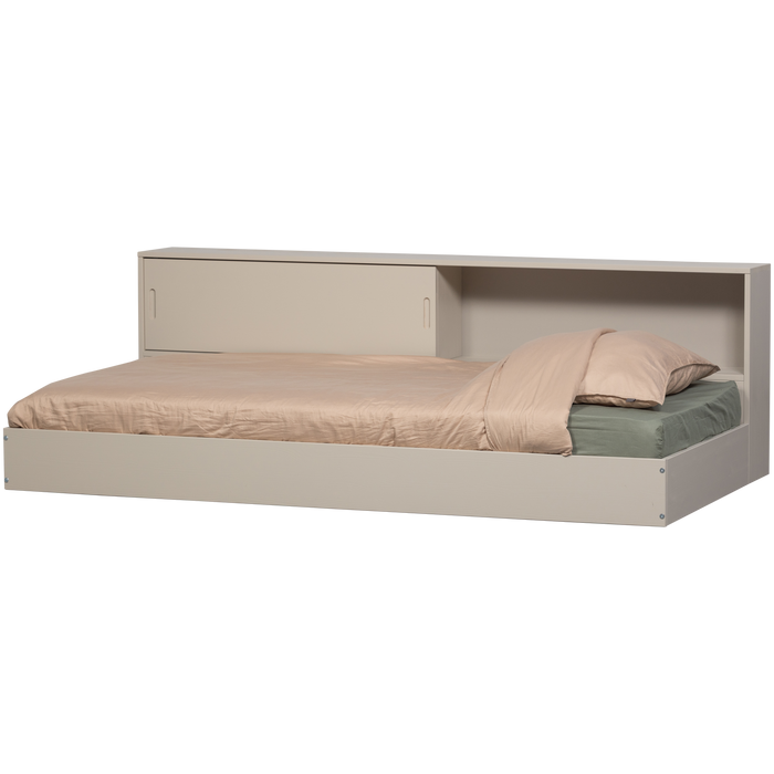 WOOOD Carter Bed - Grenenhout - Dust|Beige - 90x200