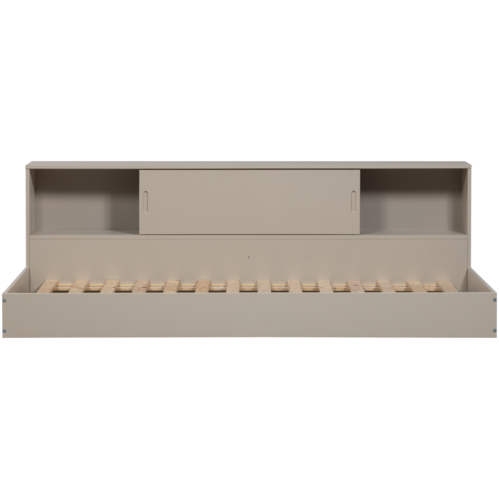 WOOOD Carter Bed - Grenenhout - Dust|Beige - 90x200