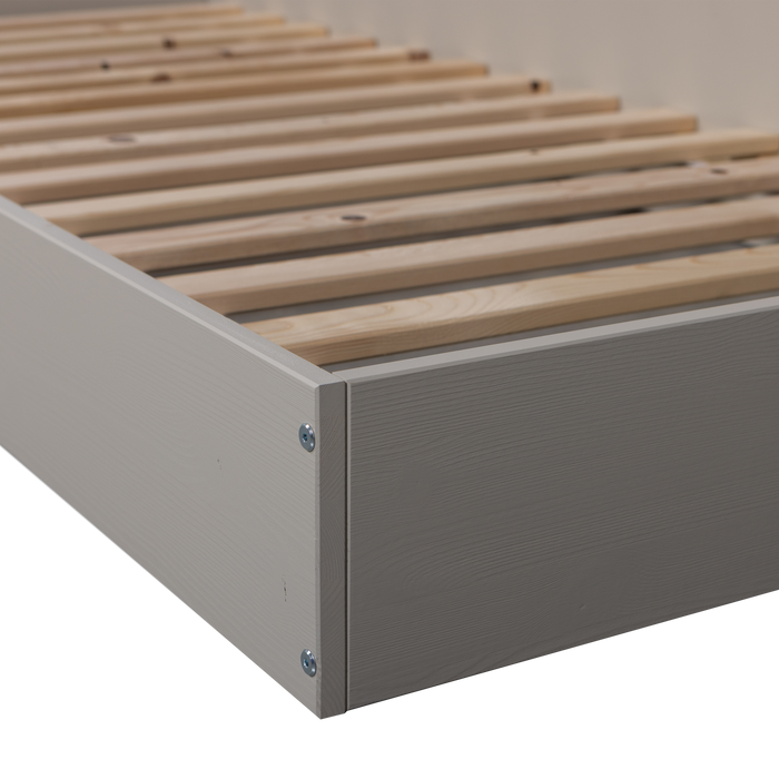 WOOOD Carter Bed - Grenenhout - Dust|Beige - 90x200