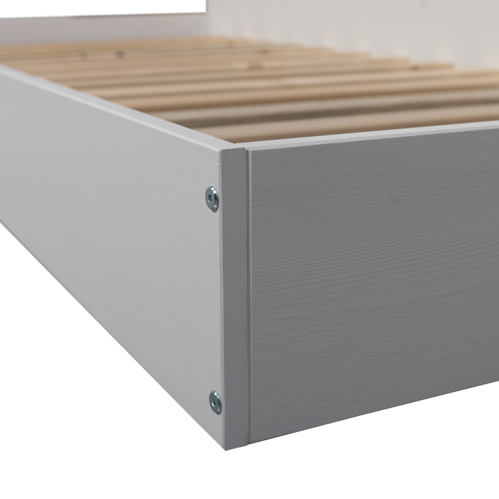 WOOOD Carter Hoekbed Links|Rechts - Grenenhout - Wit - 90x200