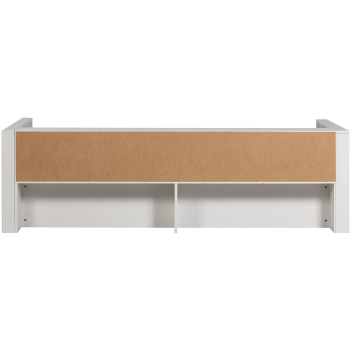 WOOOD Carter Bedbank - Grenenhout - Wit - 90x200