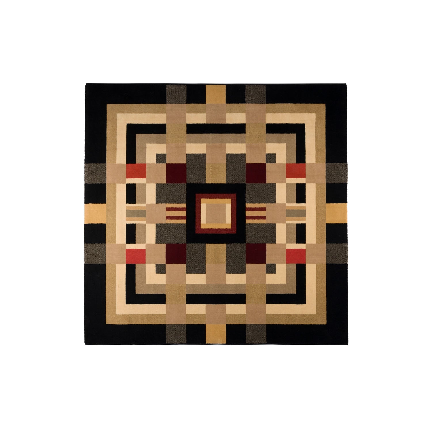 Bold Monkey Urban Maze Vloerkleed 160 x 160 cm - Meerkleurig