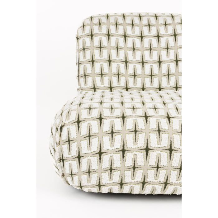 Bold Monkey Ritz Fauteuil Beige Groen