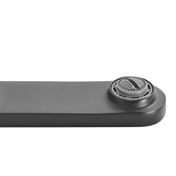 Beliani - CHUNGARA - Wandgemonteerde mengkraan - Zwart - Messing