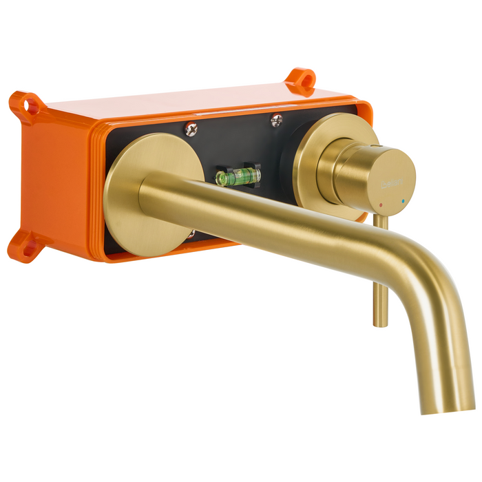 Beliani - TRAFUL - Wandgemonteerde mengkraan - Goud - Messing