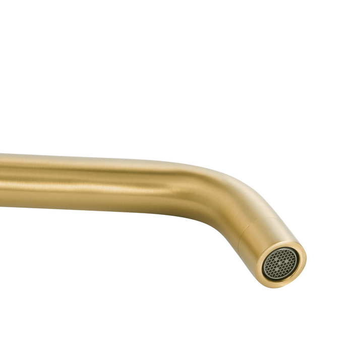 Beliani - TRAFUL - Wandgemonteerde mengkraan - Goud - Messing