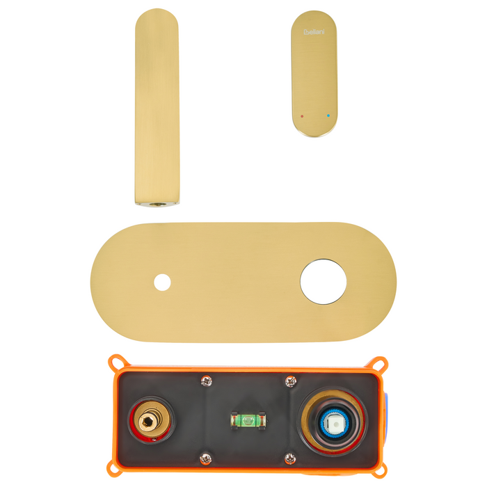 Beliani - CHAPALA - Wandgemonteerde mengkraan - Goud - Messing