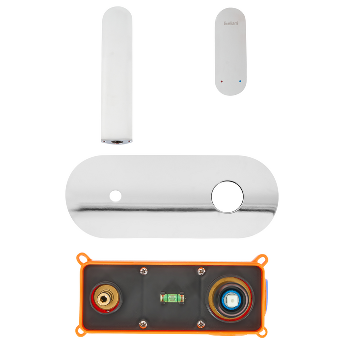 Beliani - CHAPALA - Wandgemonteerde mengkraan - Zilver - Messing