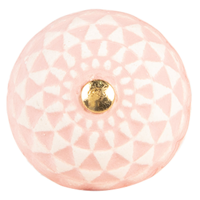 Clayre & Eef Deurknop Ø 4x3 cm Roze Keramiek