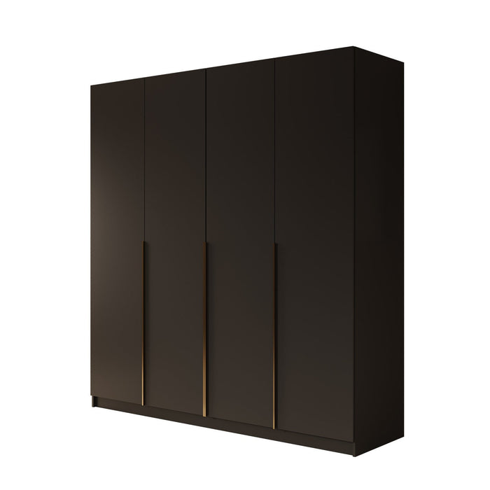 Meubella - Kledingkast Sabre 2 - Zwart - 200 cm