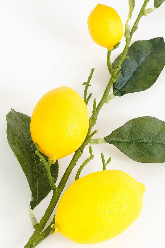 Mica Decorations Citroen Kunsttak - H104 cm - Geel