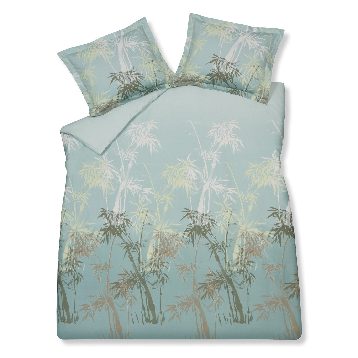 Palm Paradise Dekbedovertrek Thyme | 140 x 200|220 cm | Groen | Blauw