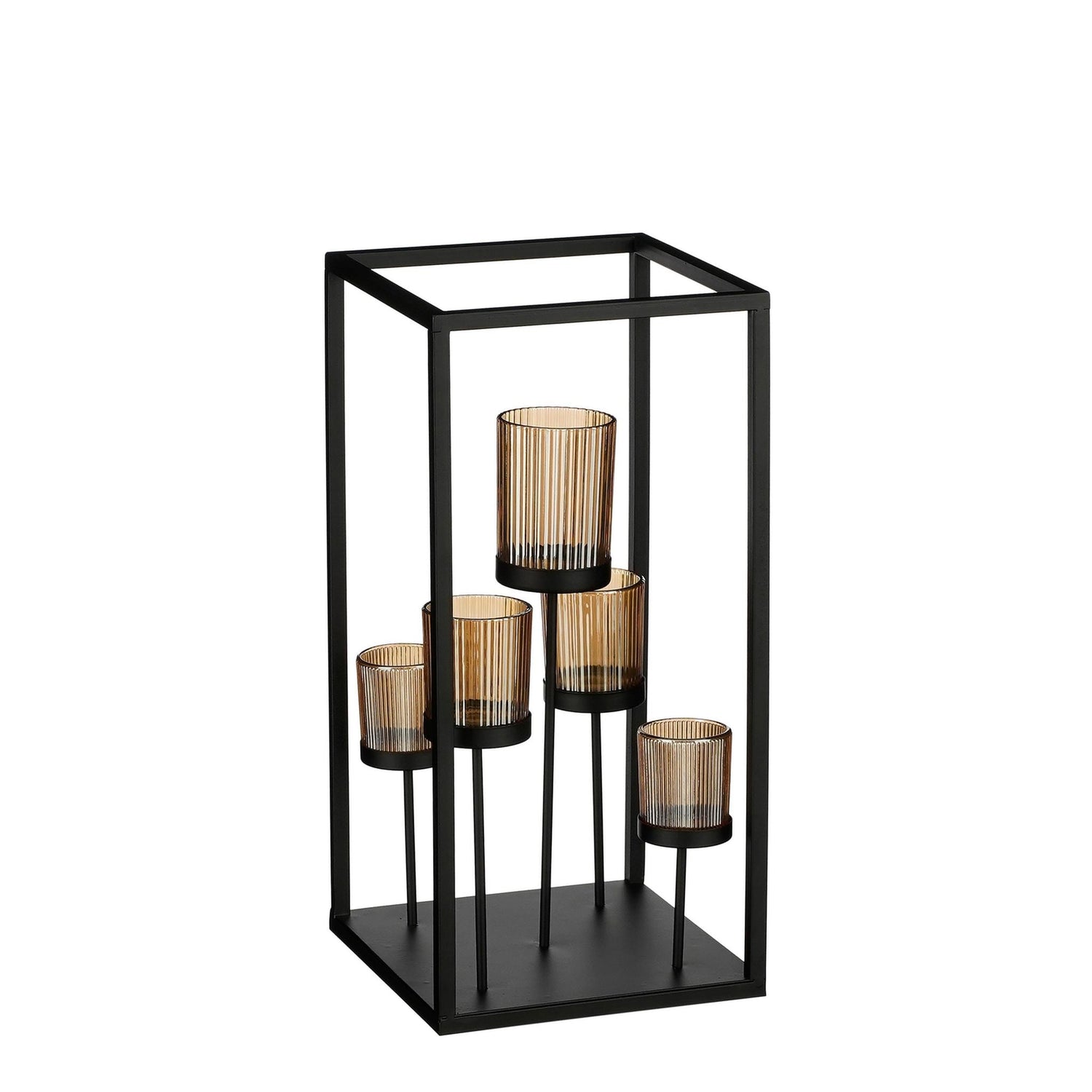 Mica Decorations Kandelaar Lomond - 20x20x42 cm - Ijzer - Goud