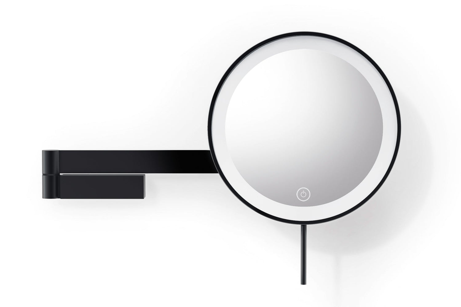 Linea Led Make Up Spiegel Wand | Zwart | Staal