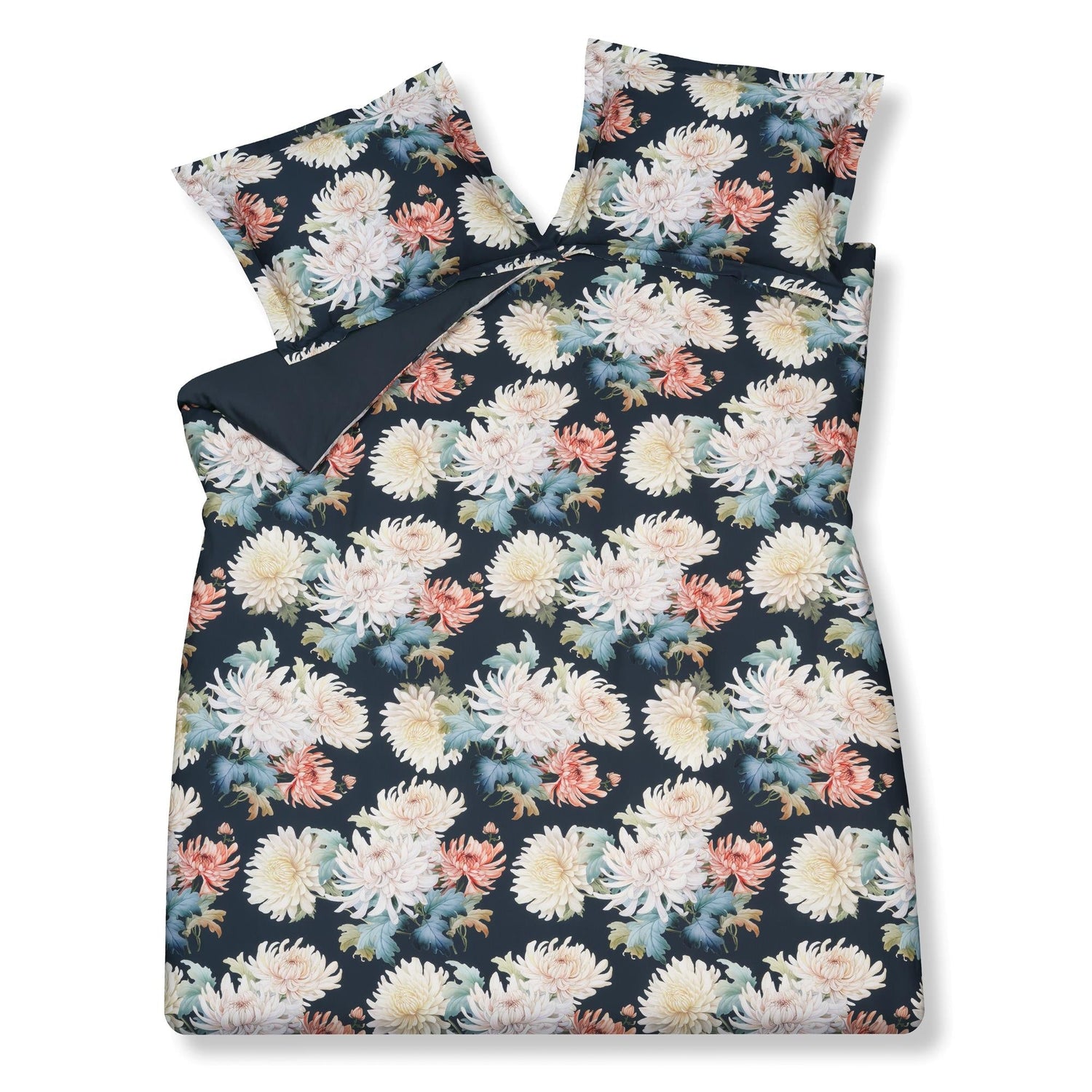 Floral Bliss Dekbedovertrek Blue Ink | 140 x 200|220 cm | Blauw