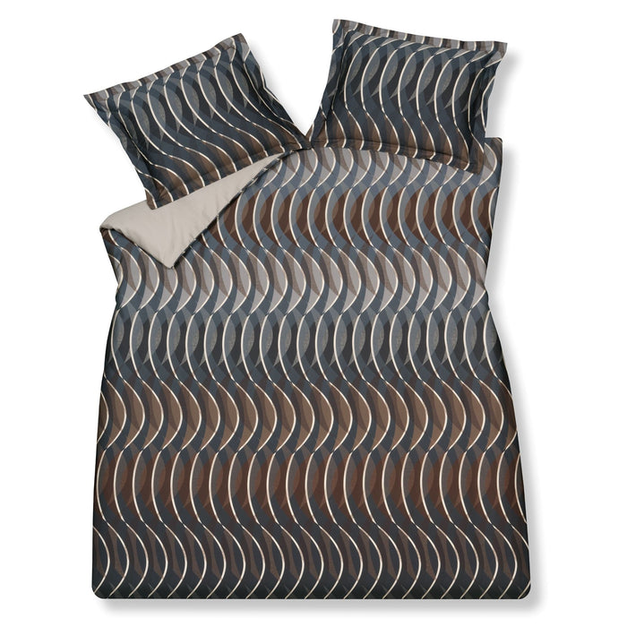 Mirage Dekbedovertrek | 140 x 200|220 cm | Bruin | Blauw