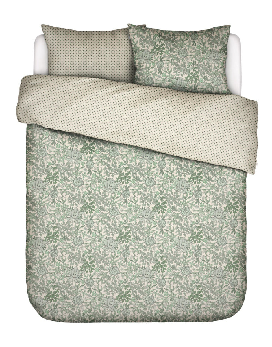 Essenza Dekbedovertrek Katoen Satijn Ophelia - greenish