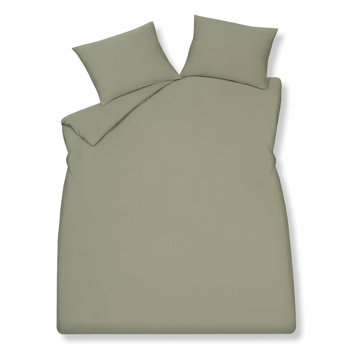 Pure 84 Dekbedovertrek Thyme | 200 x 200|220 cm | Groen | Satijnkatoen