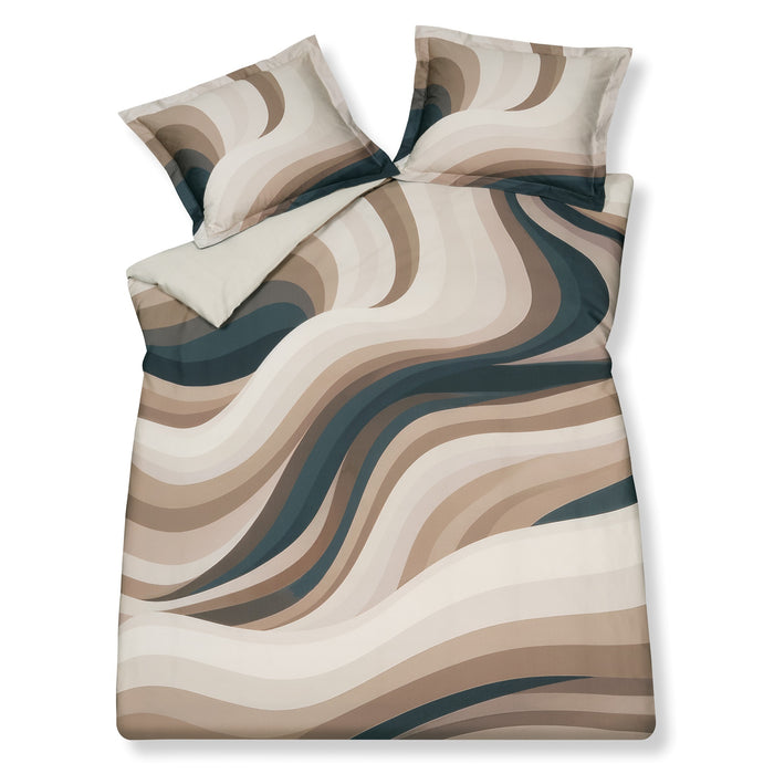 Espresso Lane Dekbedovertrek | 240 x 200|220 cm | Beige | Bruin