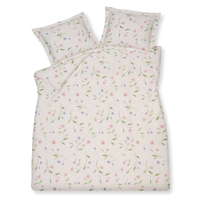Soft Bloom Dekbedovertrek Off | 140 x 200|220 cm | Wit | Ivoor