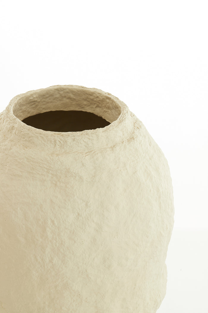 Light & Living Light&living Vaas deco Ø45x60 cm LEANO mat beige