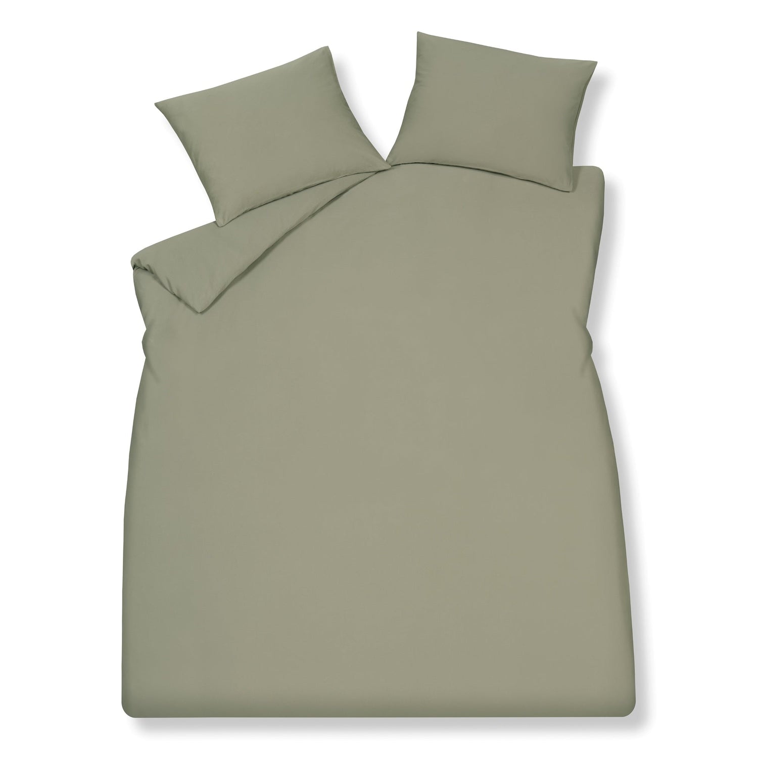Pure 84 Dekbedovertrek Thyme | 240 x 200|220 cm | Groen | Satijnkatoen