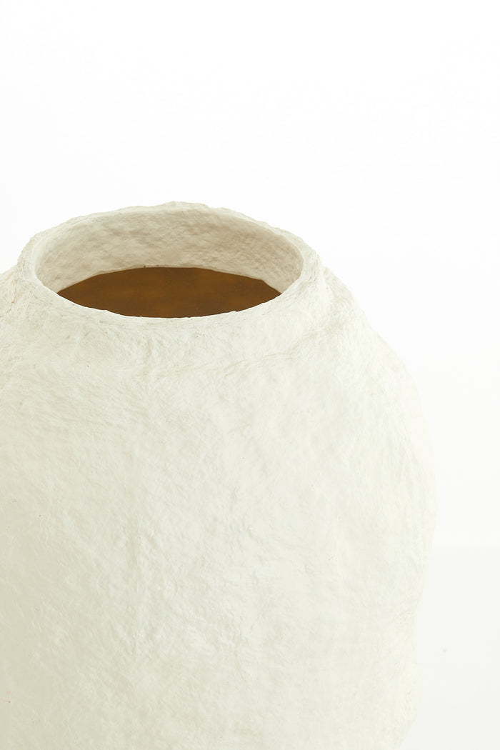 Light & Living Light&living Vaas deco Ø45x60 cm LEANO mat crème