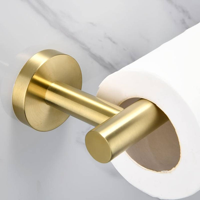 XIVADA Toiletrolhouder Mano - Inclusief schroefset - Rvs - Goud