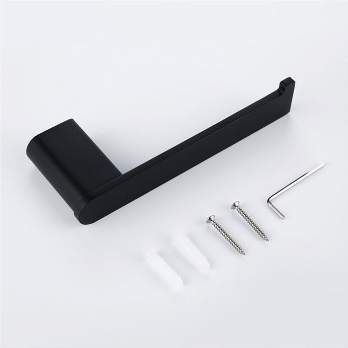 XIVADA Toiletrolhouder Eros - Boren - Rvs - Zwart