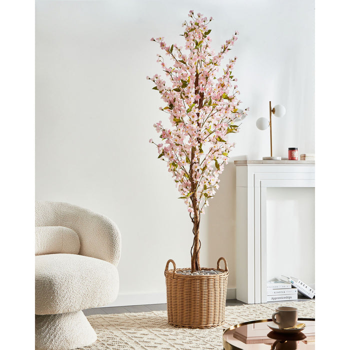 Beliani - SAKURA - Kunstplant - Roze - 185 cm - Synthetisch materiaal