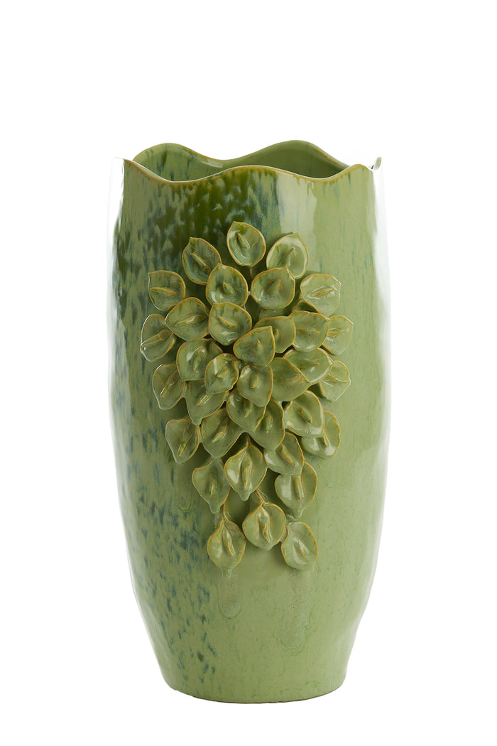 Light&living Vaas deco 31,5x27x50 cm AMIATA keramiek mint groen