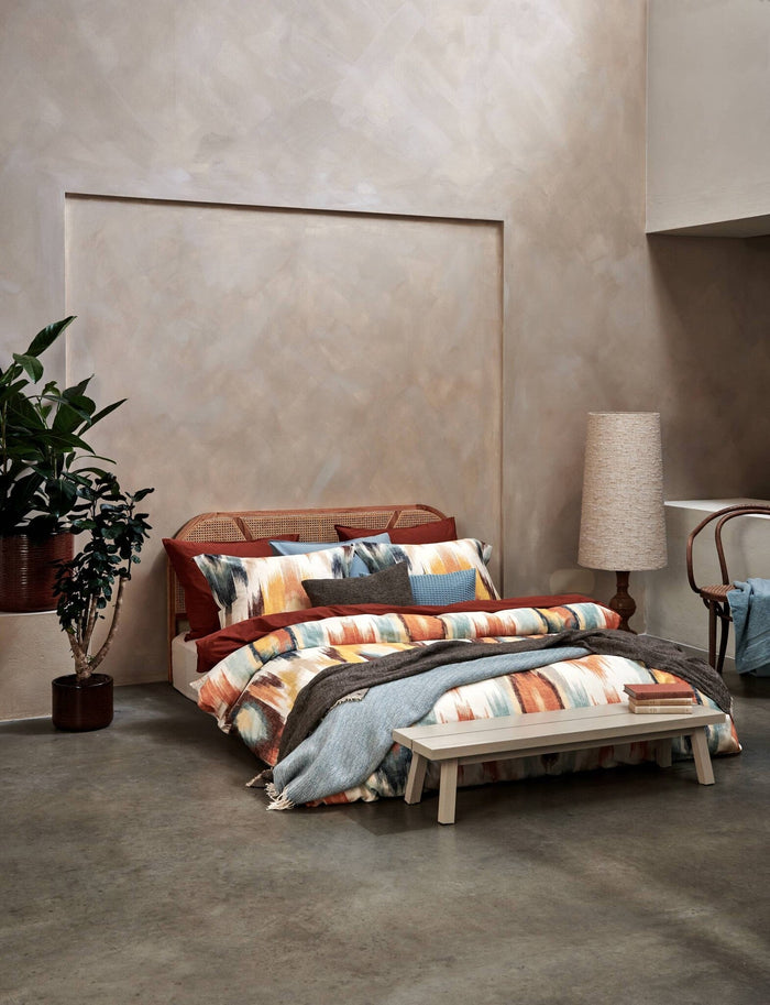 Washed Cotton Dekbedovertrek Rusty Brown | 140 x 200|220 cm | Bruin