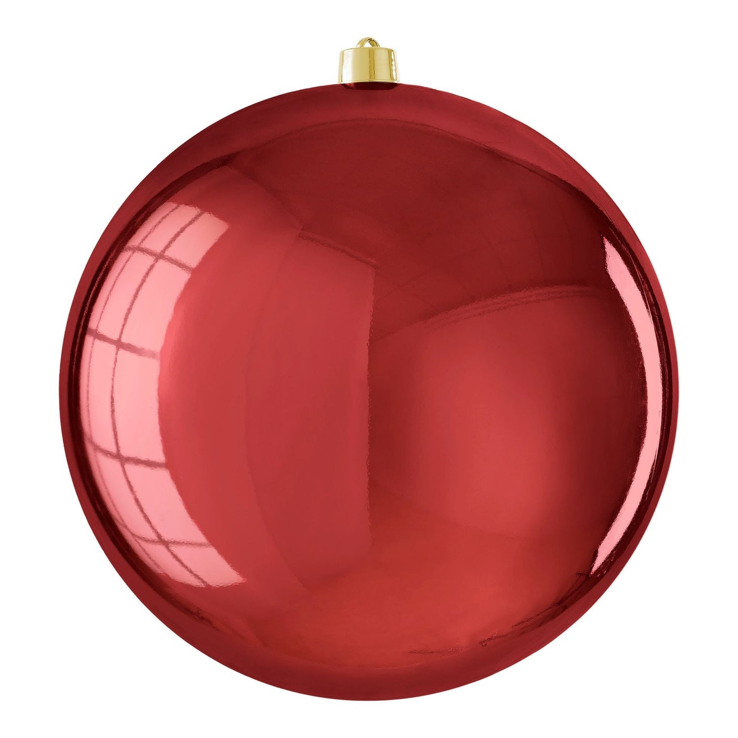 Mica Decorations Vaas Bauble - 50x50x50 cm - Polystryreen - Donker Rood