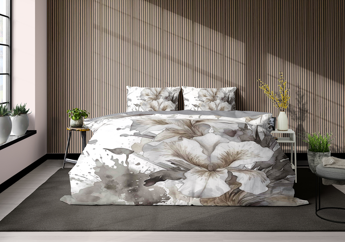 Eleganzzz Dekbedovertrek Micropercal Bloom Haven - multi