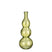 Mica Decorations Vaas Benito - 17x17x45 cm - Glas - Licht Groen