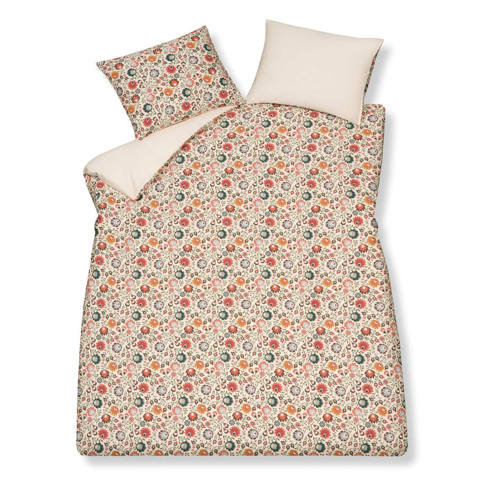 Pure 87 Dekbedovertrek Cream Tan | 200 x 200|220 cm | Beige | Rood