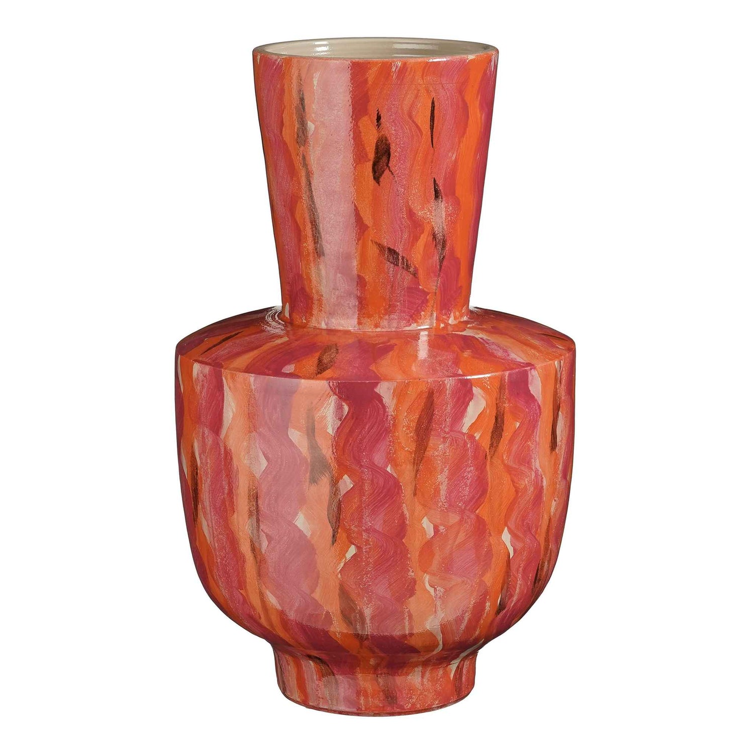 Mica Decorations Vaas Nigel - 35x35x55 cm - Terracotta - Donker Roze