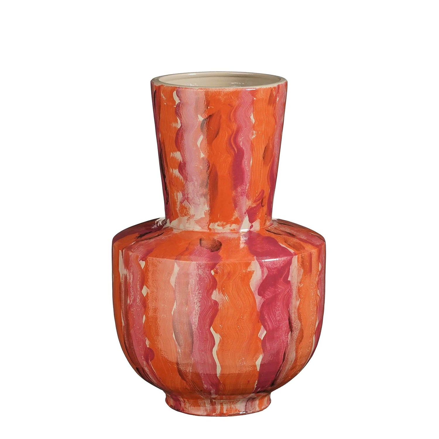 Mica Decorations Vaas Nigel - 23x23x35 cm - Terracotta - Donker Roze