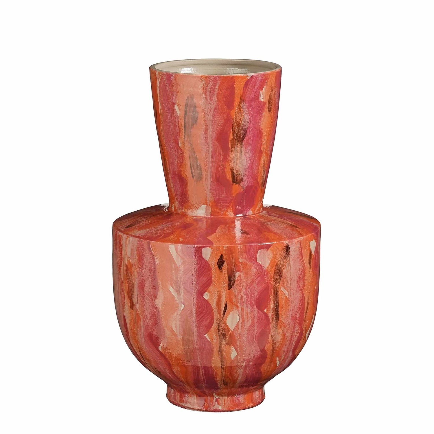 Mica Decorations Vaas Nigel - 29x29x45 cm - Terracotta - Donker Roze