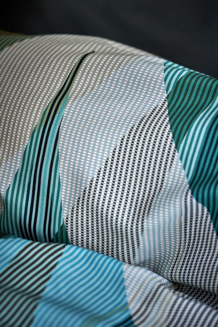 Urban Dekbedovertrek | 140 x 200|220 cm | Groen | Blauw | Satijnkatoen