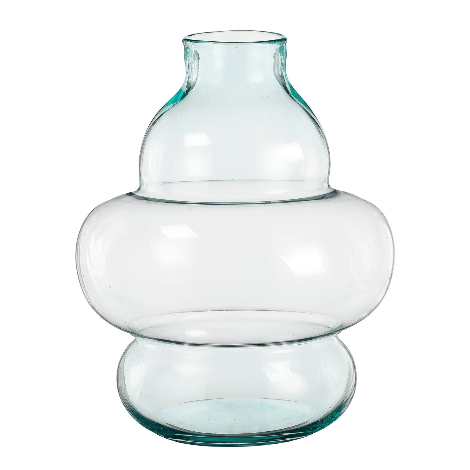 Mica Decorations Vaas Emilia - 29x29x40 cm - Glas - Transparant