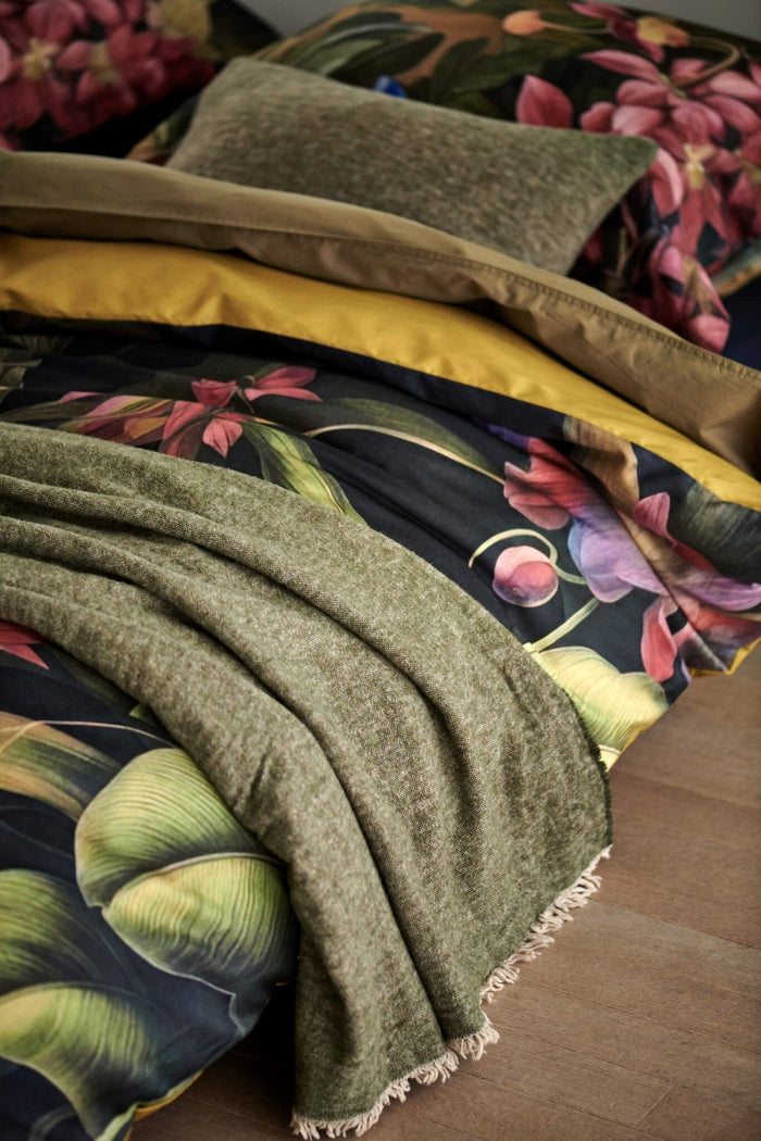 Mystic Garden Dekbedovertrek | 140 x 200|220 cm | Groen | Geel | Goud