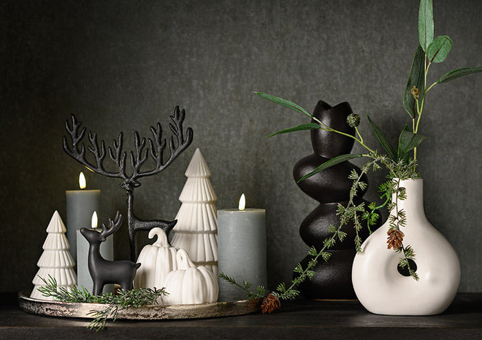 SVJ Kaars LED - 10x10x10 cm - Wax - Groen