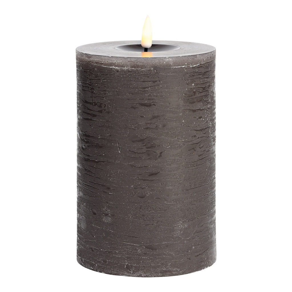 SVJ Kaars LED - 10x10x15 cm - Wax - Bruin