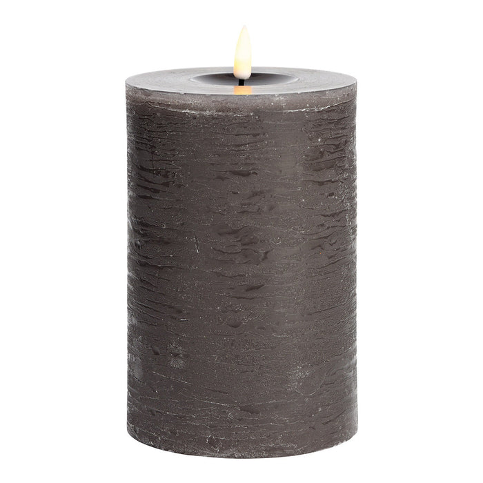 SVJ Kaars LED - 10x10x15 cm - Wax - Bruin